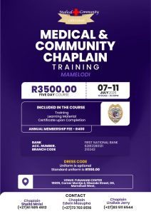 Mamelodi Chaplaincy Class July 2026