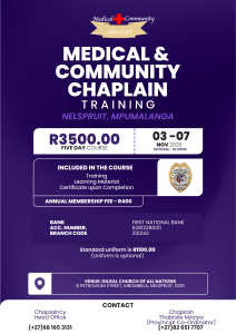 Nelspruit Nov Chaplain Training Poster